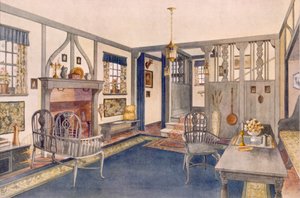 Hall de entrada de estilo isabelino